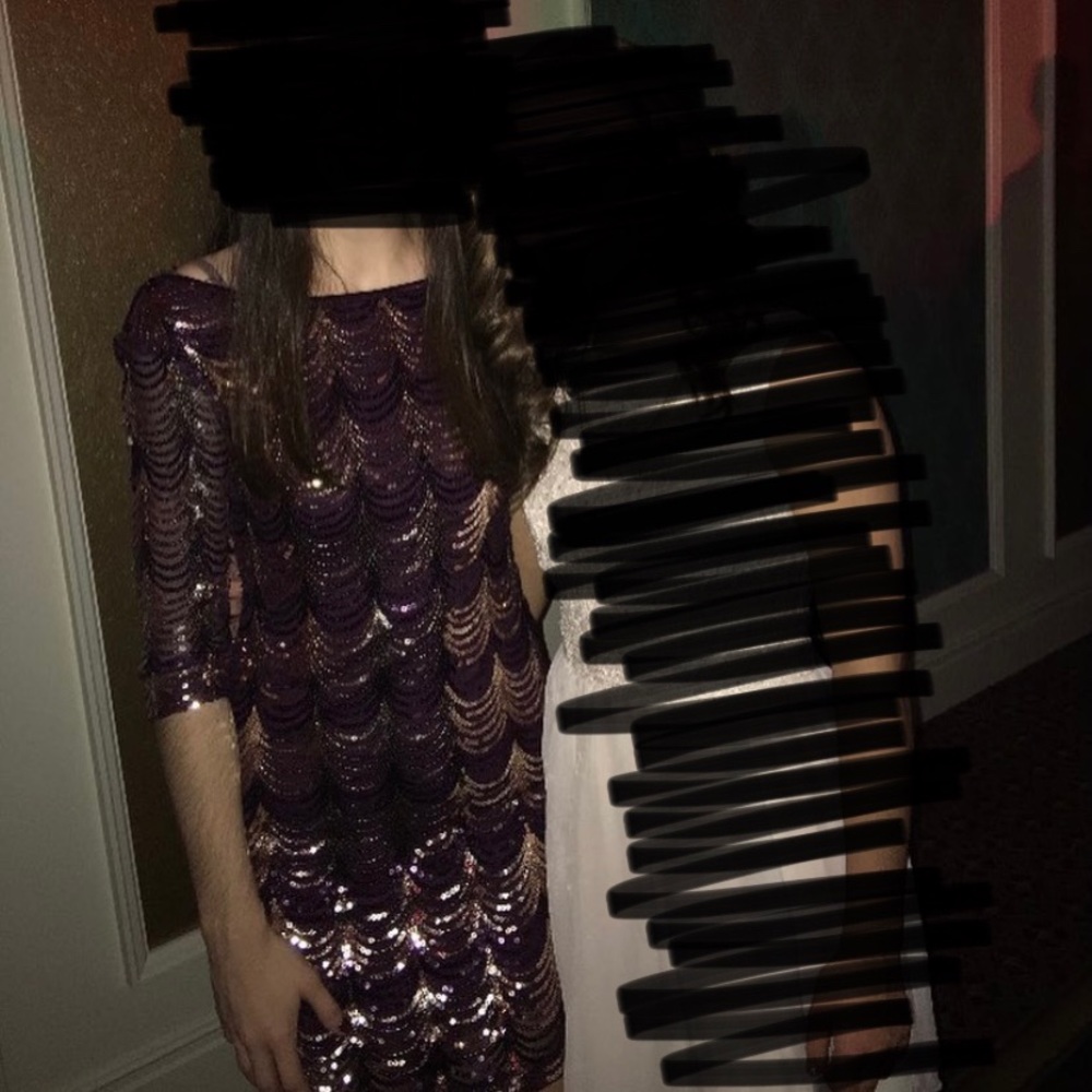 Purple Sequin Dress